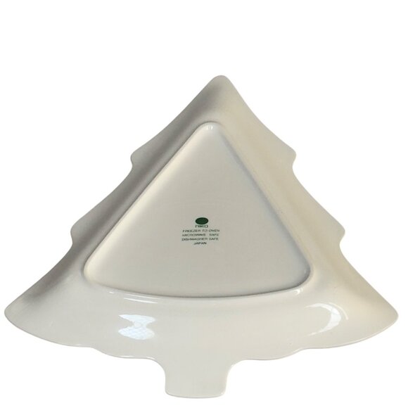 Nikko Christmas Tree-Shaped Holiday Porcelain Platter - Picture 6 of 9